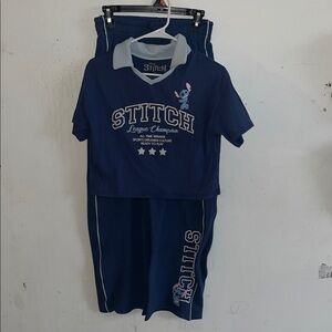 Disney Stitch Blue Kids Jersey Set